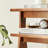 Nut-brown Solid Wood Rectangular Console Table-1604756376