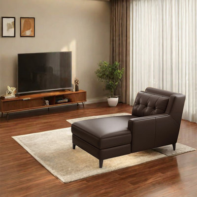 Fauteuil inclinable ergonomique en cuir rembourré d'éponge