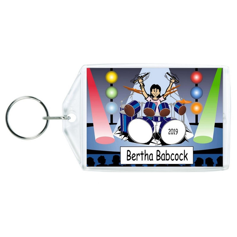 Batteur personnalisé - Porte-clés en acrylique pour femme