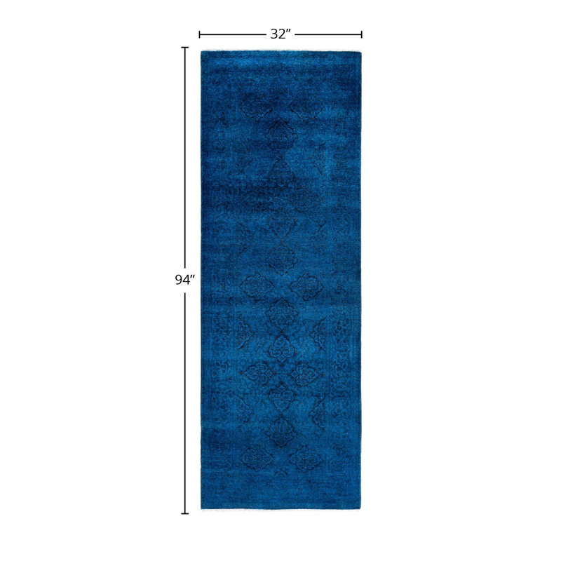 Overyed One-of-a-Kind Runner 2'8" X 7'10" Hand Knotted Area Rug