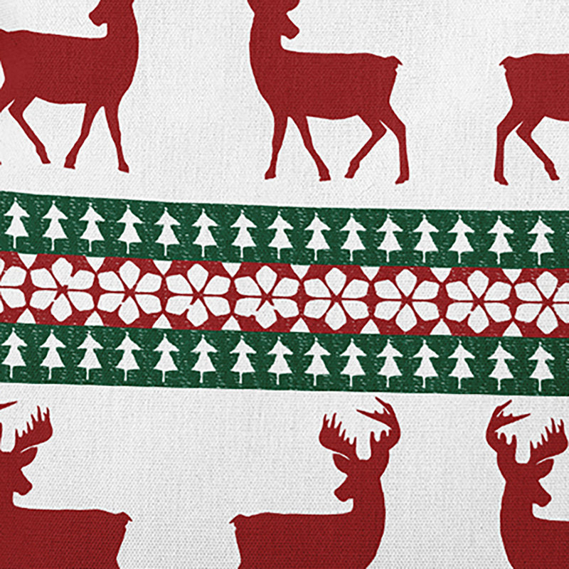 Lace Reindeer Ensemble Accent Pillow, Square 20"H x 20"W