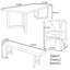 Ensemble de tables haut de gamme en bois massif-111469562