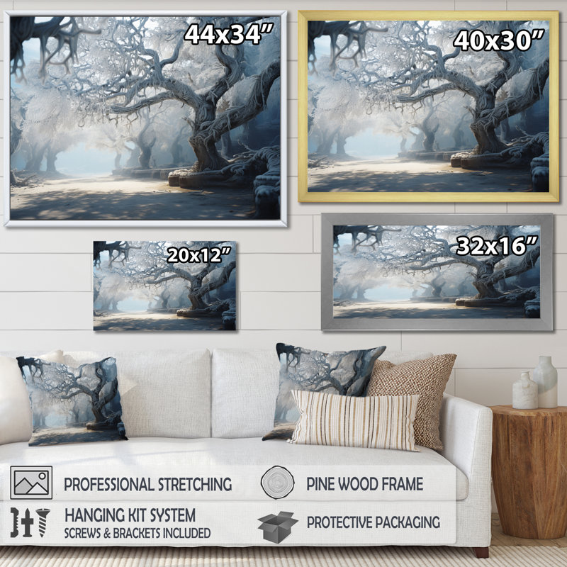 «Winter Frozen Tranquility I», reproduction, Toile tendue, H 34 po x l 44 po x P 1,5 po