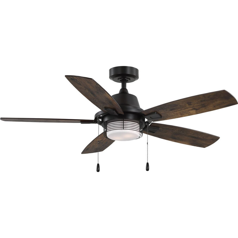 52'' Ceiling Fan with Light Kit, Antique Bronze