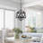 3-light Dimmable Geometric Chandelier