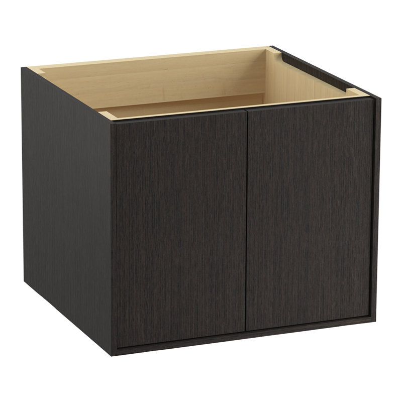 Base de meuble-lavabo 24 po Jute® seulement avec 2 portes, Satin chêne