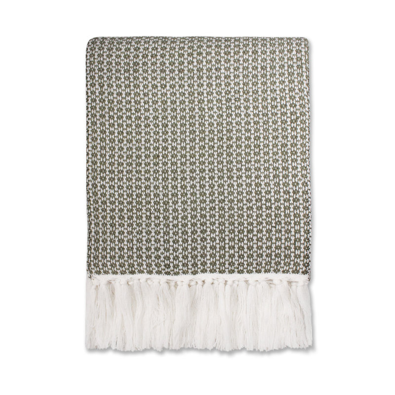 Trill Throw Blanket, Moss Green