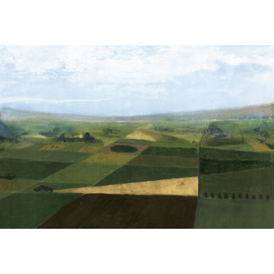 Patches Of Farmland - Wrapped Canvas Painting