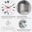 Bouquet d'hiver en fleurs pastel I - Horloge murale traditionnelle-1197845396