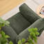 Fauteuil d'appoint en chenille avec coussin d'assise et accoudoirs monobloc amovible-1724002999