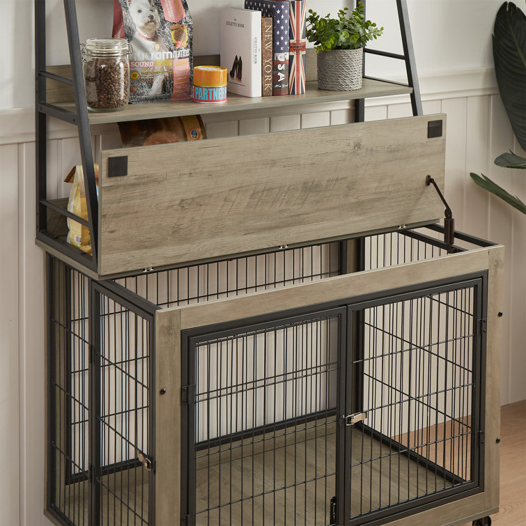Pets at Home Double Door Dog Crate Grey X Small
