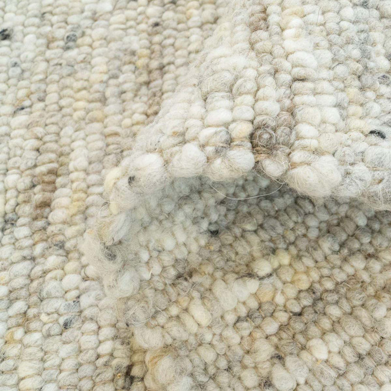 Agot Solid Colour Hand Woven Area Rug, Rectangle 90 x 160cm