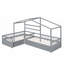 Lit plateforme House avec trois tiroirs de rangement-760660489