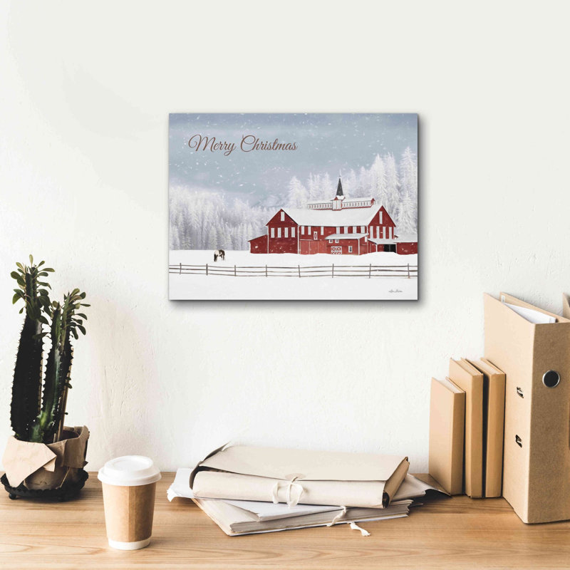 «Lava Mt. Horse Farm» par Lori Deiter, art mural sur toile, H 12 po x l 16 po x P 0,75 po