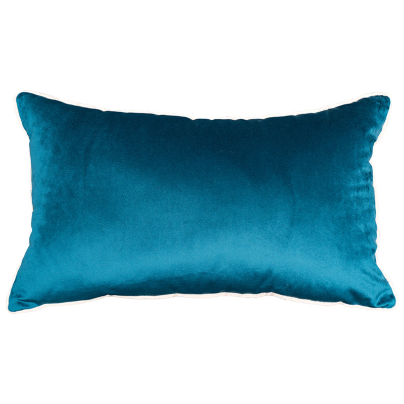 Rana Velvet Reversible Throw Pillow, Teal