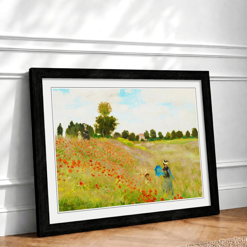 Claude Monet Framed Print, Oak
