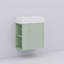 21,6 po Petit meuble-lavabo mural moderne avec lavabo en céramique et rangement à gauche-116143512-116143514