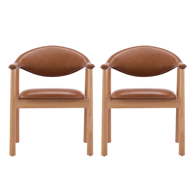 Fauteuils de salle à manger rembourrés Auberkonos, 2