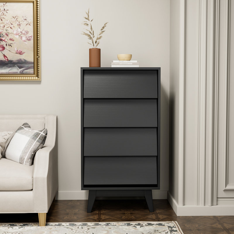 Commode noire spacieuse 4 - Rehausser le décor de chambre à coucher de style rétro
