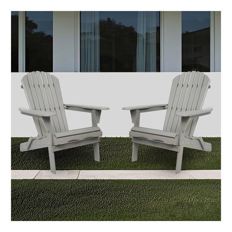 Wood Lounge Patio Chair For Garden Outdoor Wooden Folding Adirondack Chair Set Of 2 Solid Cedar Wood Lounge Patio Chair For Garden, Lawn, Backyard,