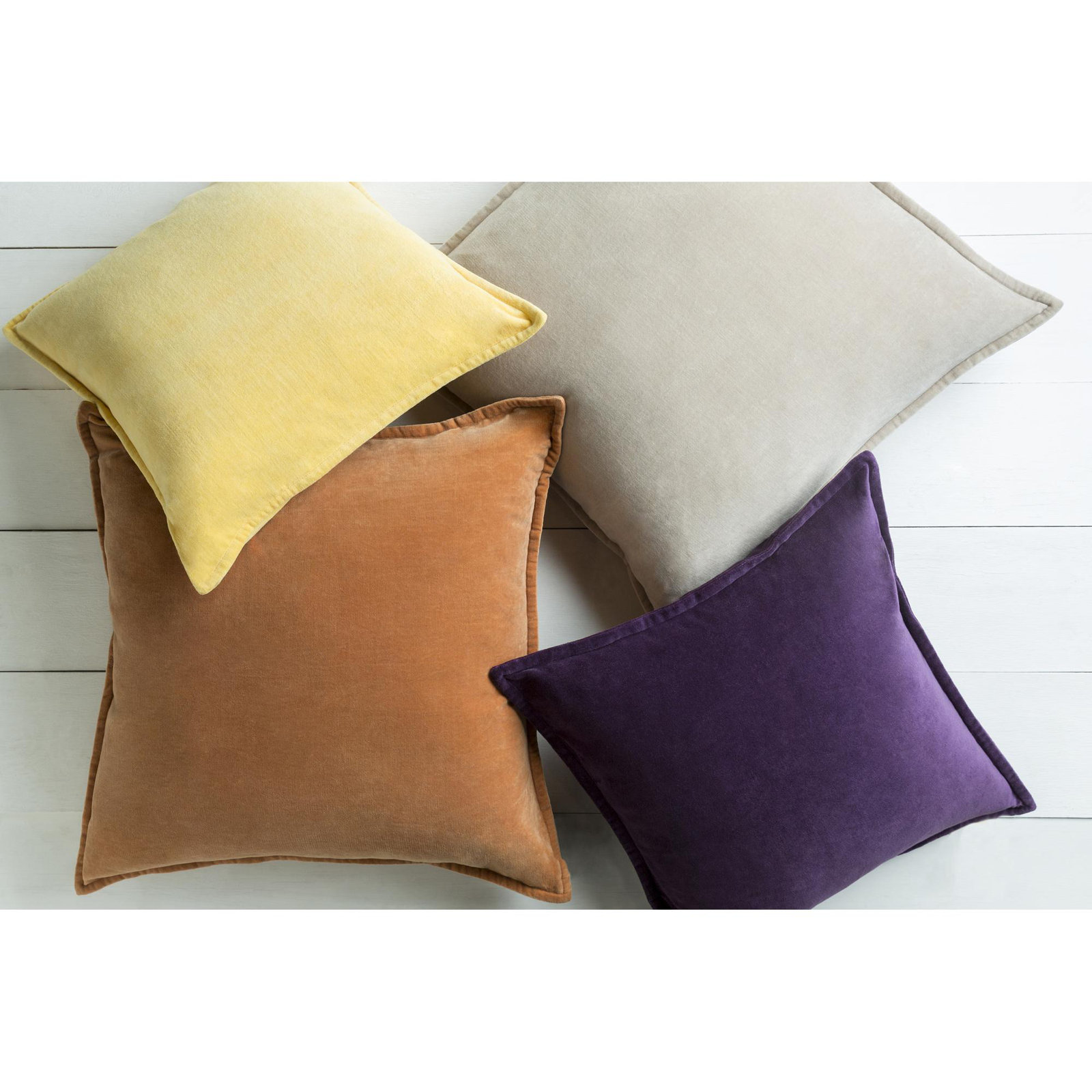 Norwin Cotton Throw Pillow, Down, 13"H x 19"W, Brown