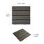 Ensemble de tuiles de terrasse en bois et en plastique composite de 20 pièces