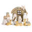 Crèche de Noël avec animal de crèche 7H