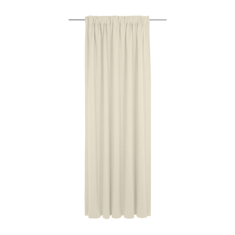 Uni Collection Room Darkening Curtain, 142cm wide x 295cm high, Natural