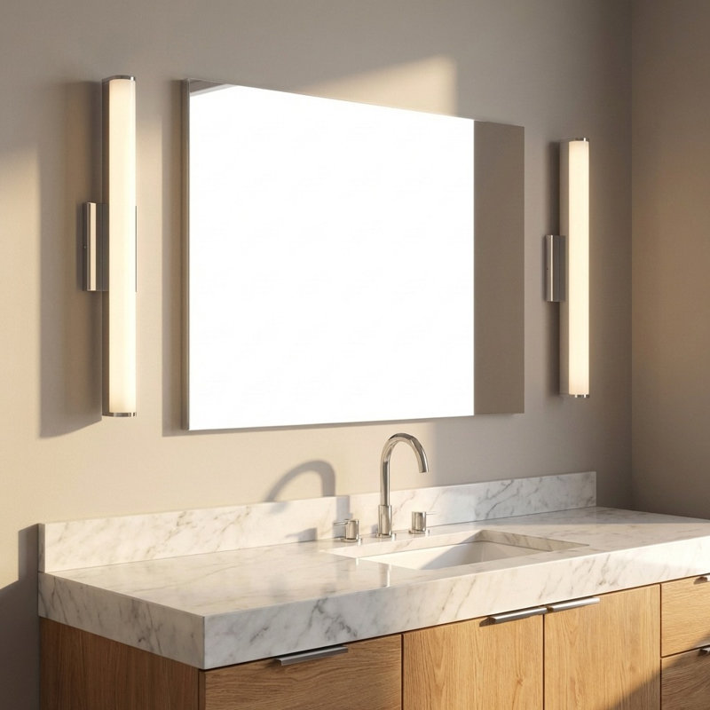 Cavitt LED Vanity, 3" H x 18" W x 3.1" D, Chrome