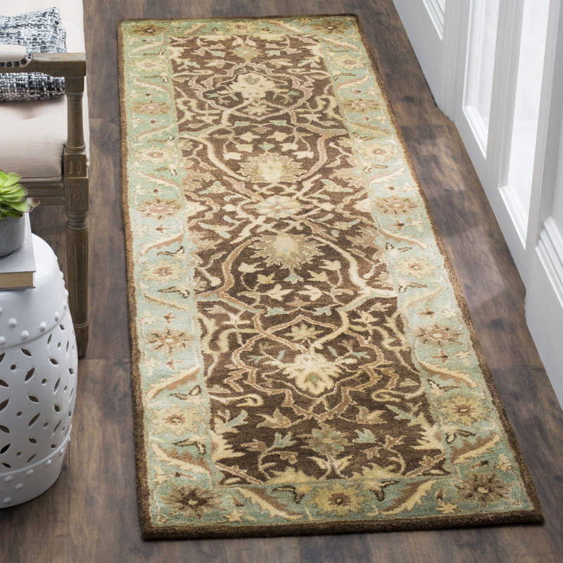 Hand Tufted Wool Oriental Rug, Runner 2'3" x 12'