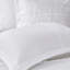 Collection d'édredon blanc très grand - 5 pièces, microfibre Shabby Chic, à volants, facile à laver, très grand lit, décor lavable à la machine