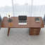 Bureau en bois de noyer massif-1182834603