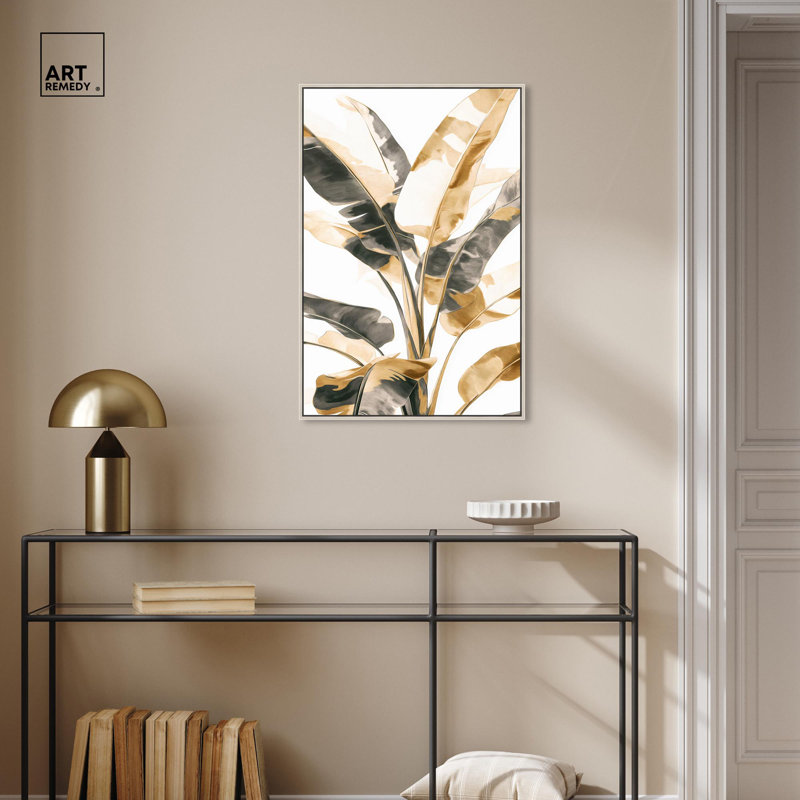 Art, art élégant, toile lustrée I, H 31 po x l 21 po, Encadrement argenté