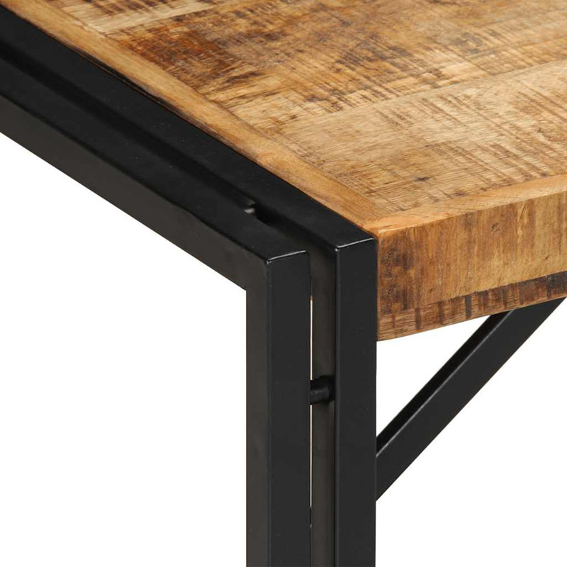 Coffee Table Solid Wood Acacia, Brown, 35cm H x 40cm W x 80cm D