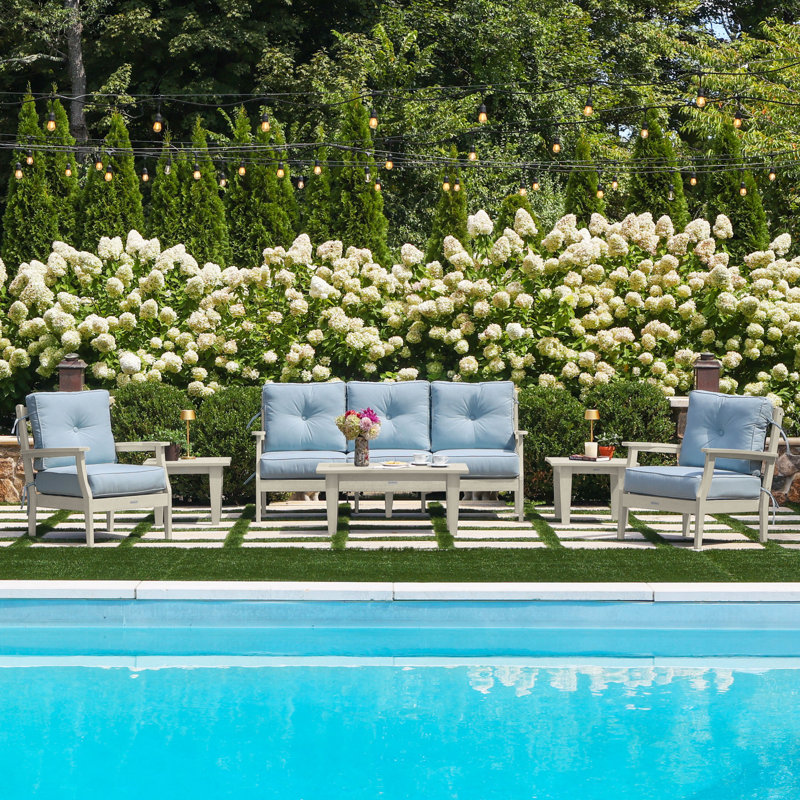 Lehigh 6-Piece Couch and Chair Deep Seating Set, Bliss Dew
