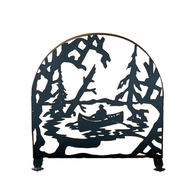 Etherton 1 Panel Steel Fireplace Screen