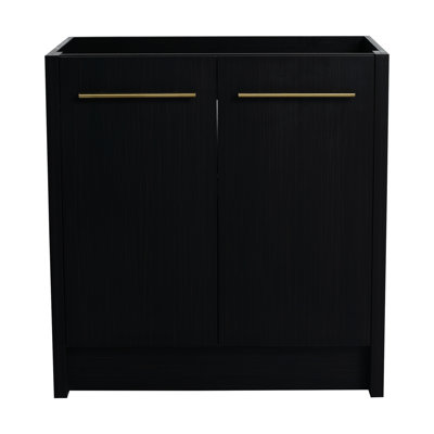 30 Inch Freestanding Bathroom Vanity - Black Chestnut, Modern Ingredient, Soft-close Door, Abundant Storage Core Mesmerizing Model, Ample Seductive Model