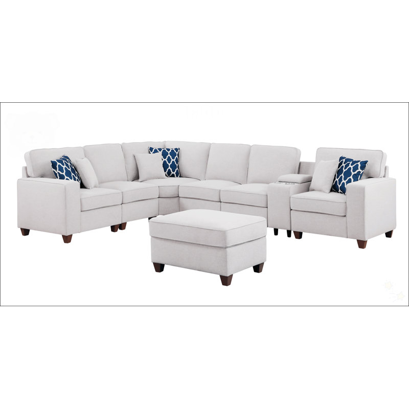Sam Sectional Sofa With Ottoman