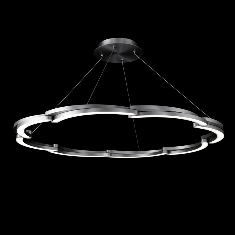 Bloom 1 - Light LED Pendant, Brushed Aluminum