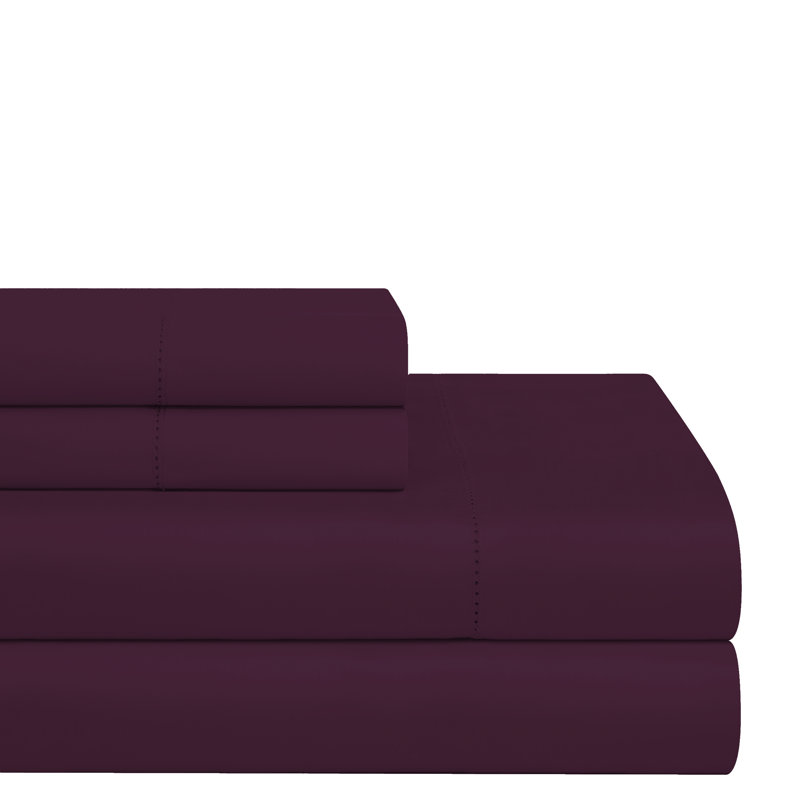 Ensemble de draps 100% coton flanelle lourde Pointehaven 200 g / m², Ensemble de draps pour grand lit + 1 drap-housse +