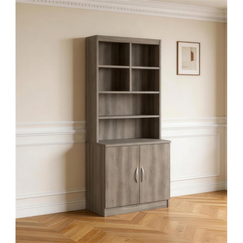 Kingston 2 -Door Storage Cabinet, Grey Nebraska