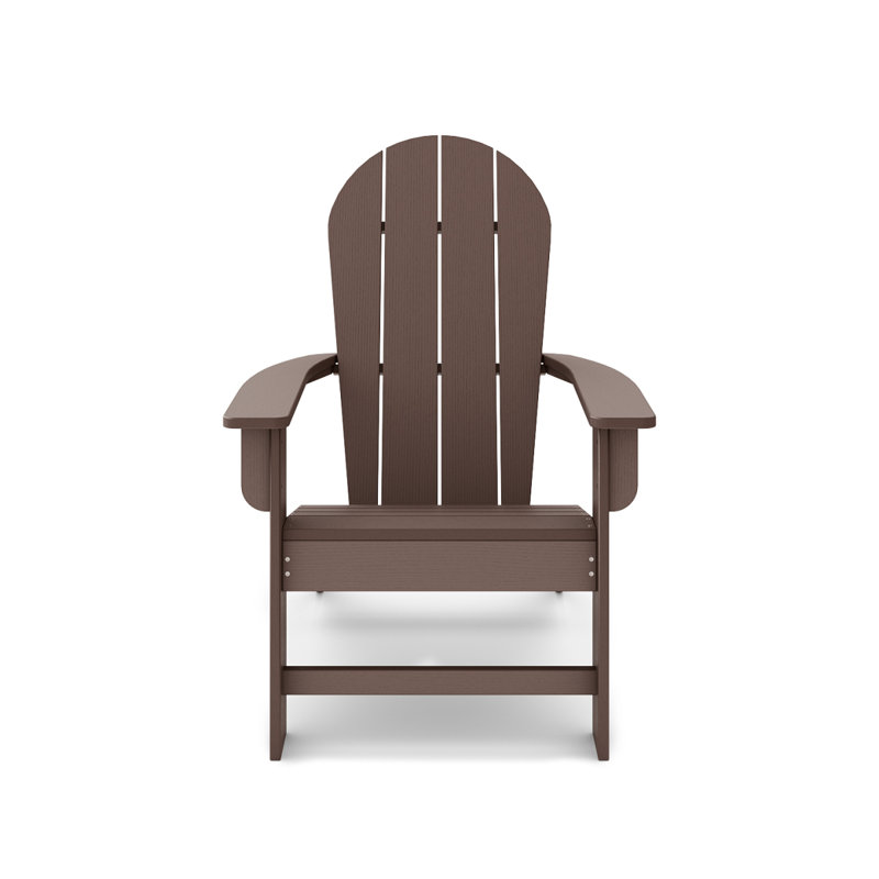 Brown Adirondack Chair – Premium HDPE Poly Lumber For Pool, Patio, And Garden Elegance, Brown