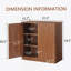 Buffet ondulé moderne de 31,5 pouces, armoire de rangement incurvée de conception contournée, armoire à 2 portes avec fonction de rangement, convenant à la cuisine / chambre à coucher / salon-1577611356