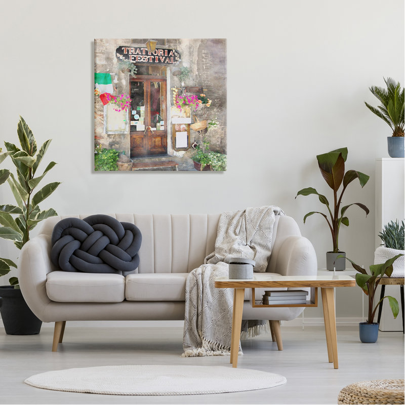 Winston Porter Festive Italian Doorway Canvas Wall Art Design By LSR Design Studio, H 30 po x l 30 po x P 1,5 po