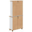Hutch With Drawer 91 X 40 X 200.5 Cm Solid Pine Wood-764939403