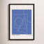 Geometric Abstraction in Blue by Romina Gadler - Framed Wall Art-1681642133-1681642138