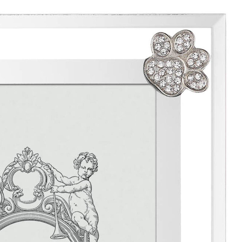Paw Print Metal Picture Frame, 5" x 7"