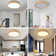 Aneeya 15.75In Wood LED Flush Mount with Control