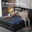 Matelas pour grand lit double hybride mi-ferme 9 po / 12 po avec lit en mousse viscoélastique imprégnée de gel dans une boîte-392782897-396564841