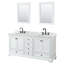 Ensemble de meuble-lavabo double 72 "avec miroir Deborah-61125494-40064868